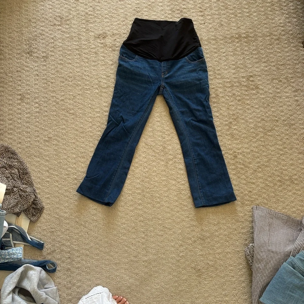 Hatch Over the Bump Straight Leg Maternity Jean - Picture 2 of 2